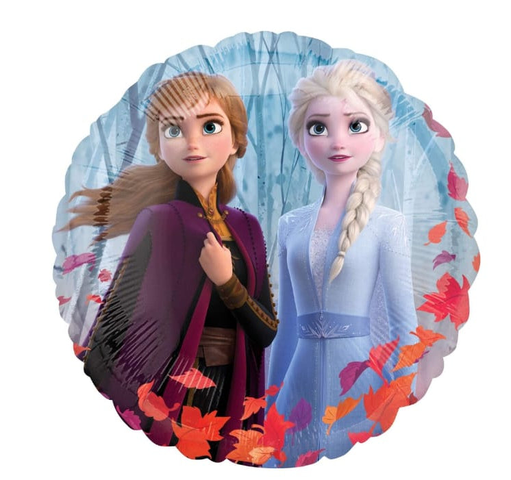  Disney Frozen Elsa & Anna round satin foil balloon 