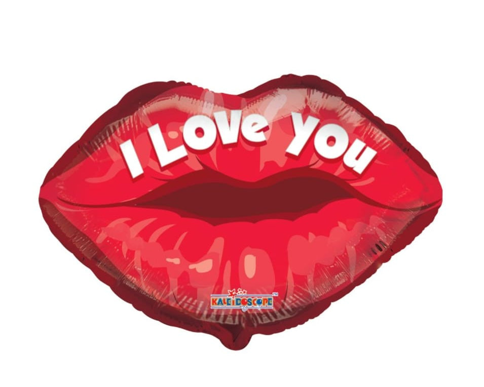 18-inch 'I Love You' lips balloon 