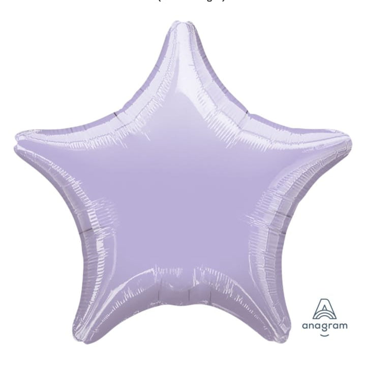 18-inch metallic pearl pastel lilac star balloon
