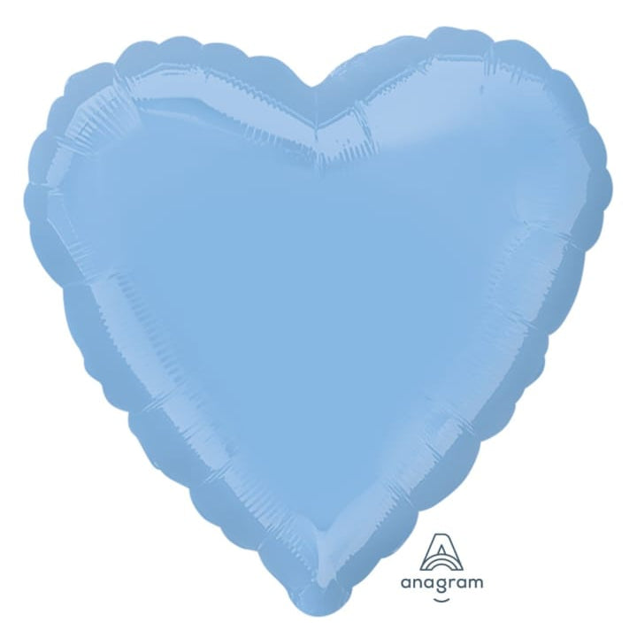 Pastel blue heart-shaped balloon