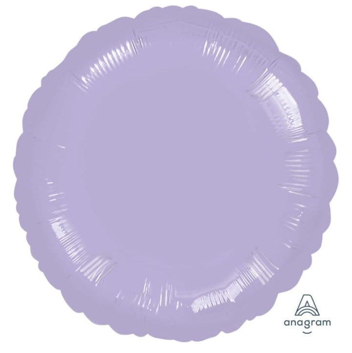 18-inch metallic pearl pastel lilac round balloon