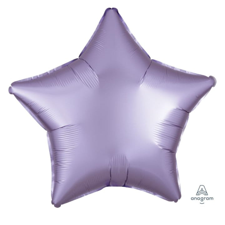 18" Satin Luxe Pastel Lilac Star Balloon 