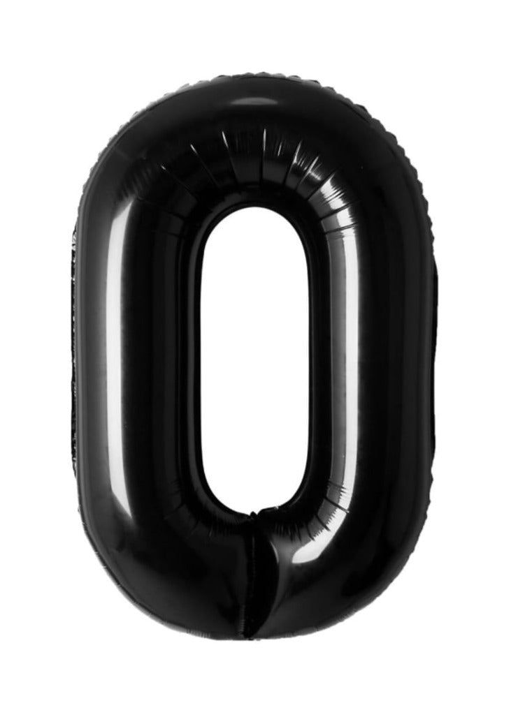 34" Black Number Balloons – Premium Foil Party Décor