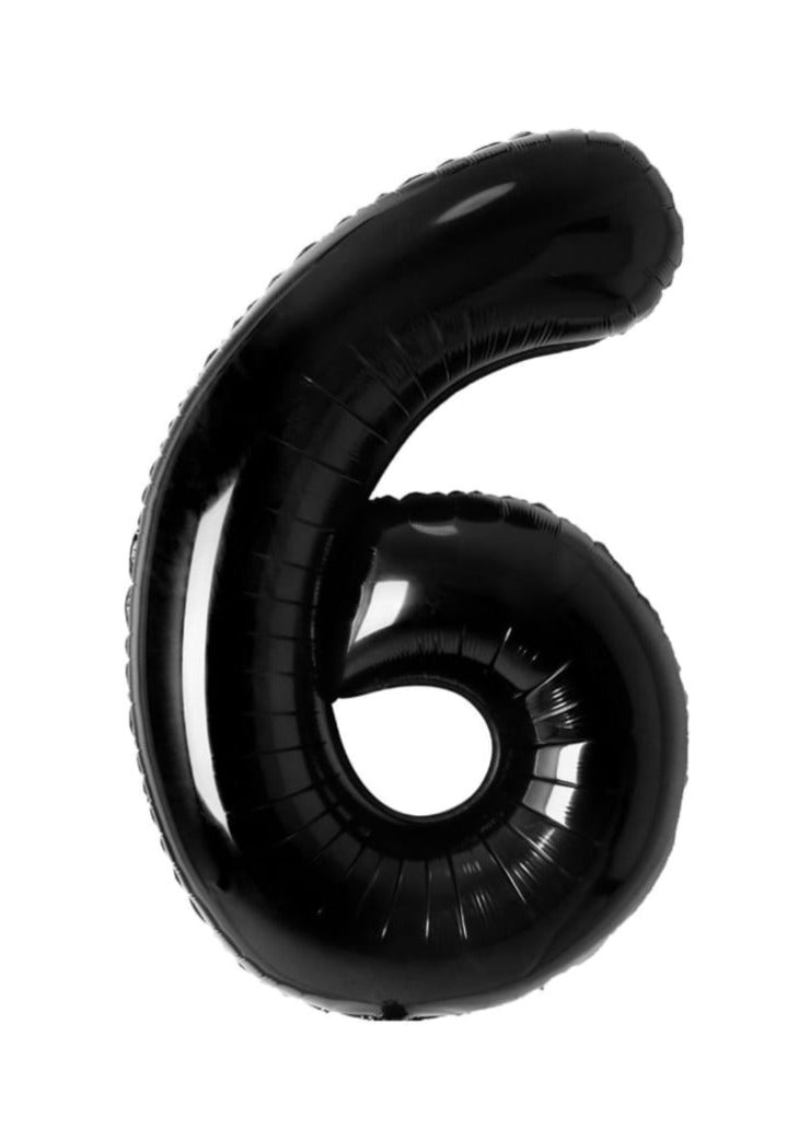 34" Black Number Balloons – Premium Foil Party Décor