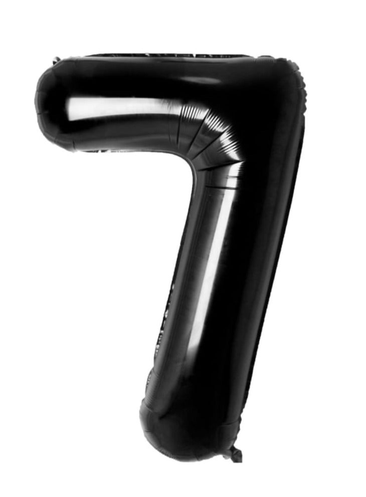 34" Black Number Balloons – Premium Foil Party Décor