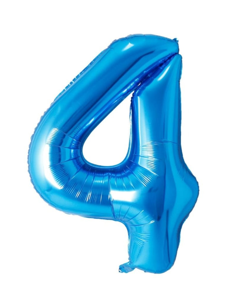 34 inch Number Balloons Blue