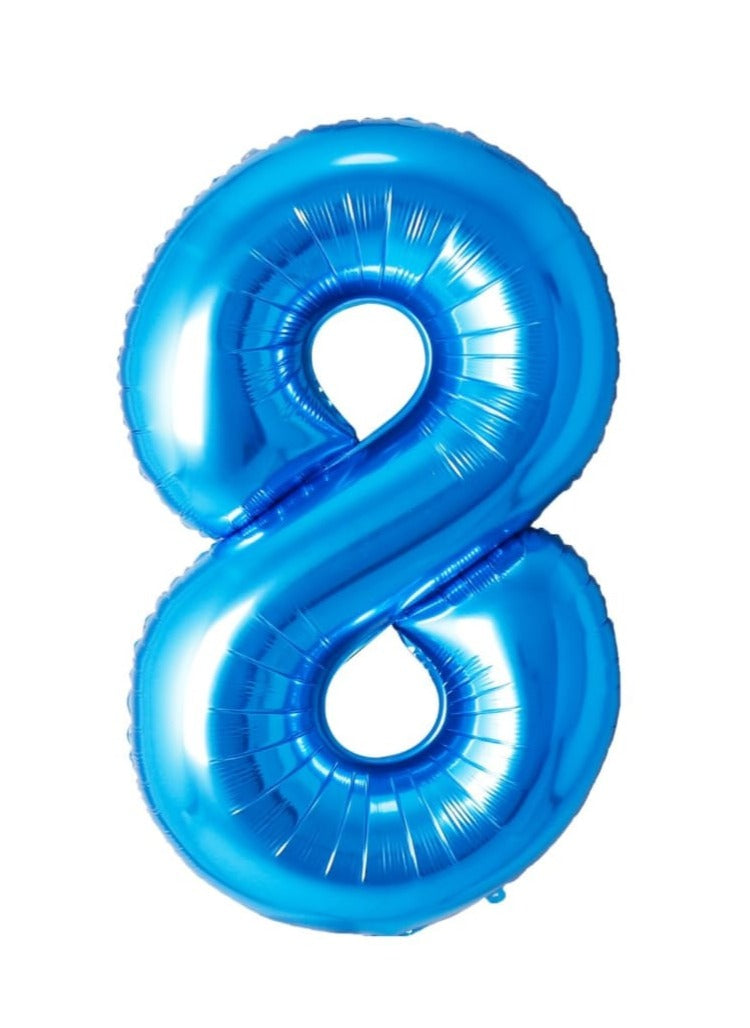 34 inch Number Balloons Blue