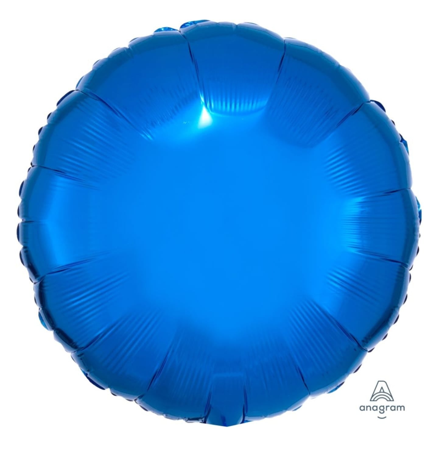 Blue round foil balloon