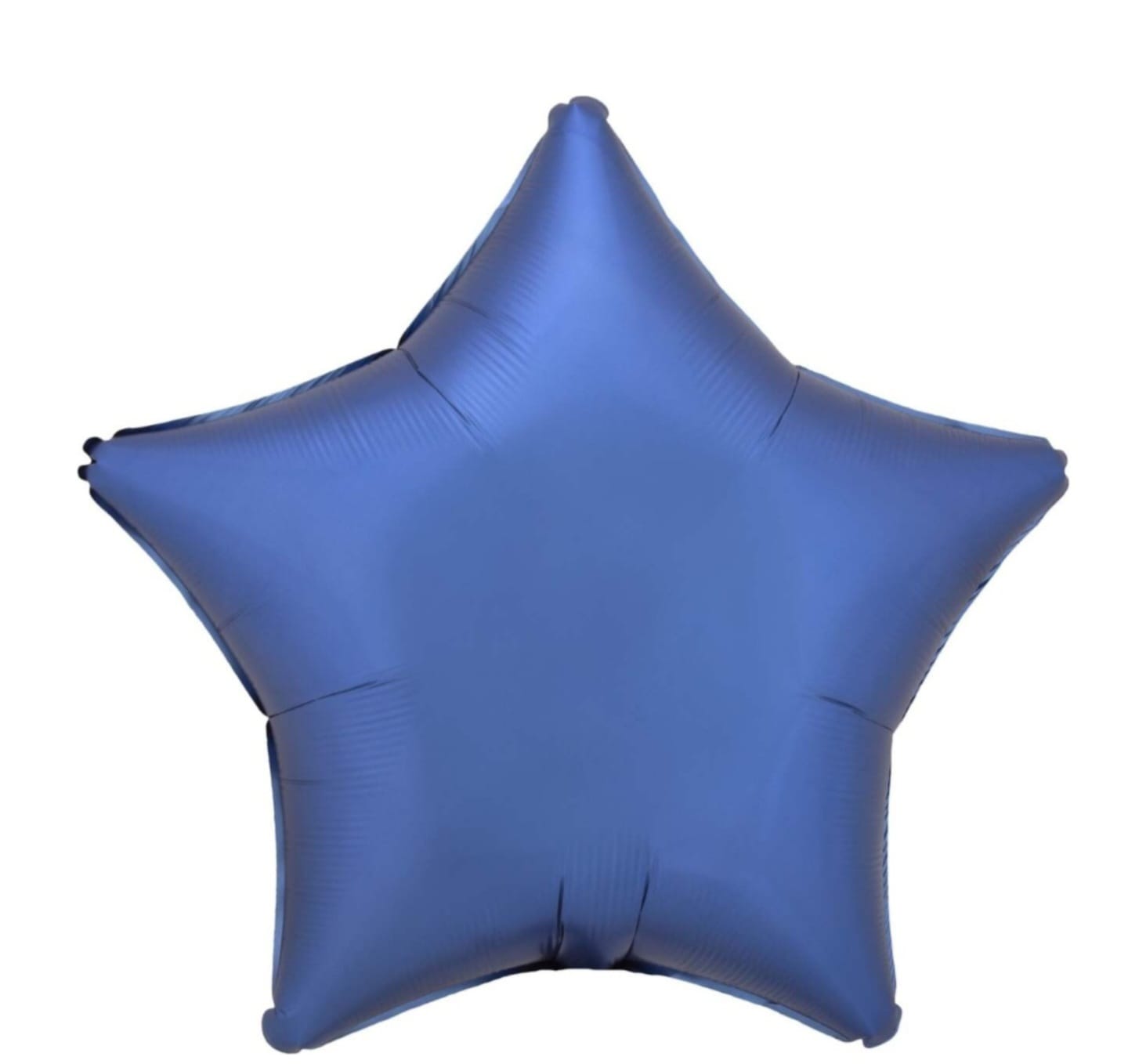 Blue star-shaped balloon 