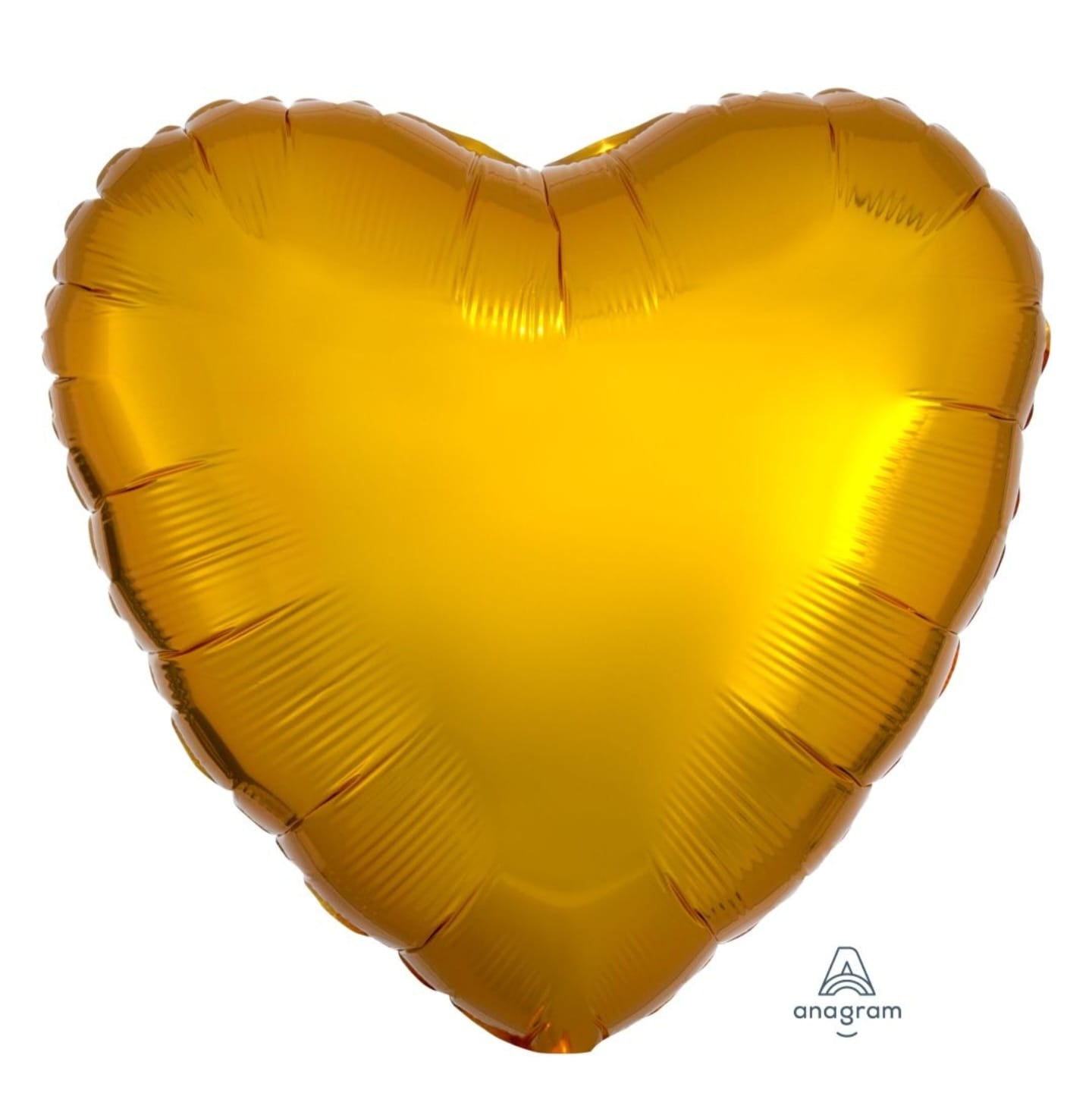 Gold heart-shaped balloon 