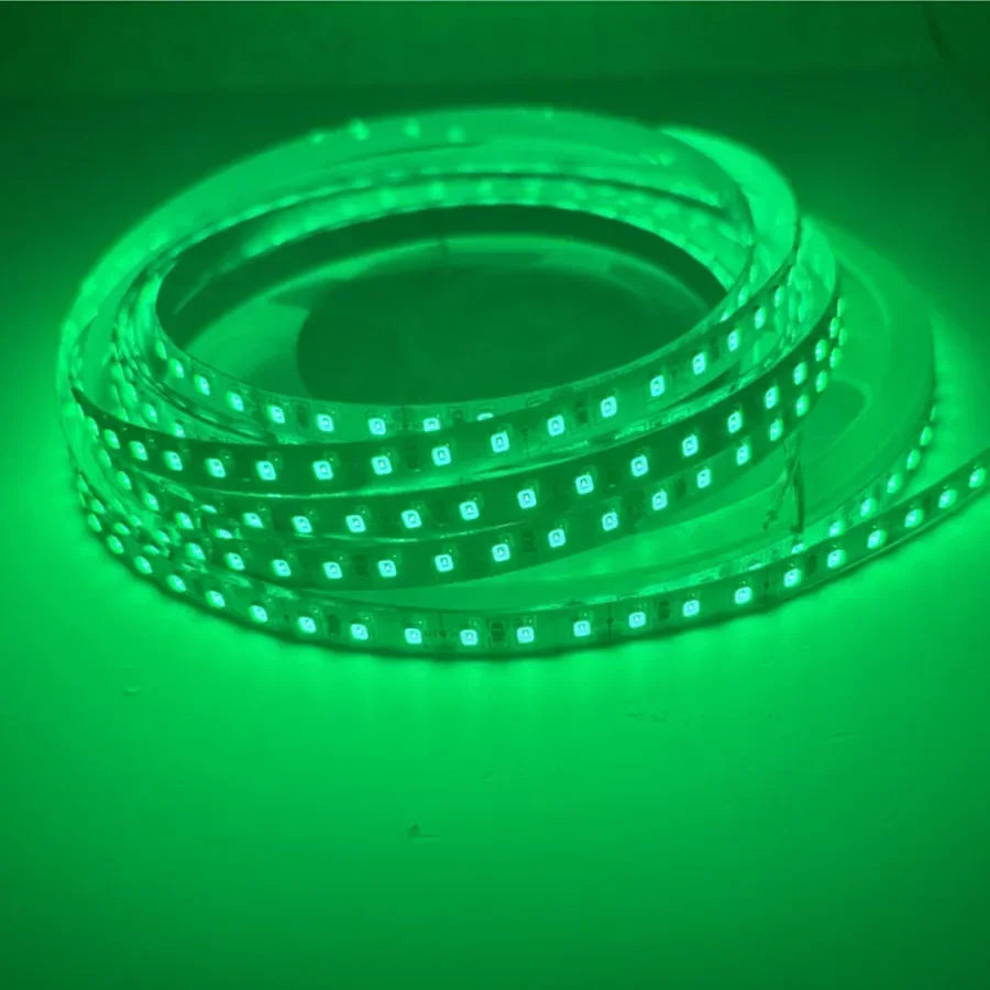 Green LED strip light 