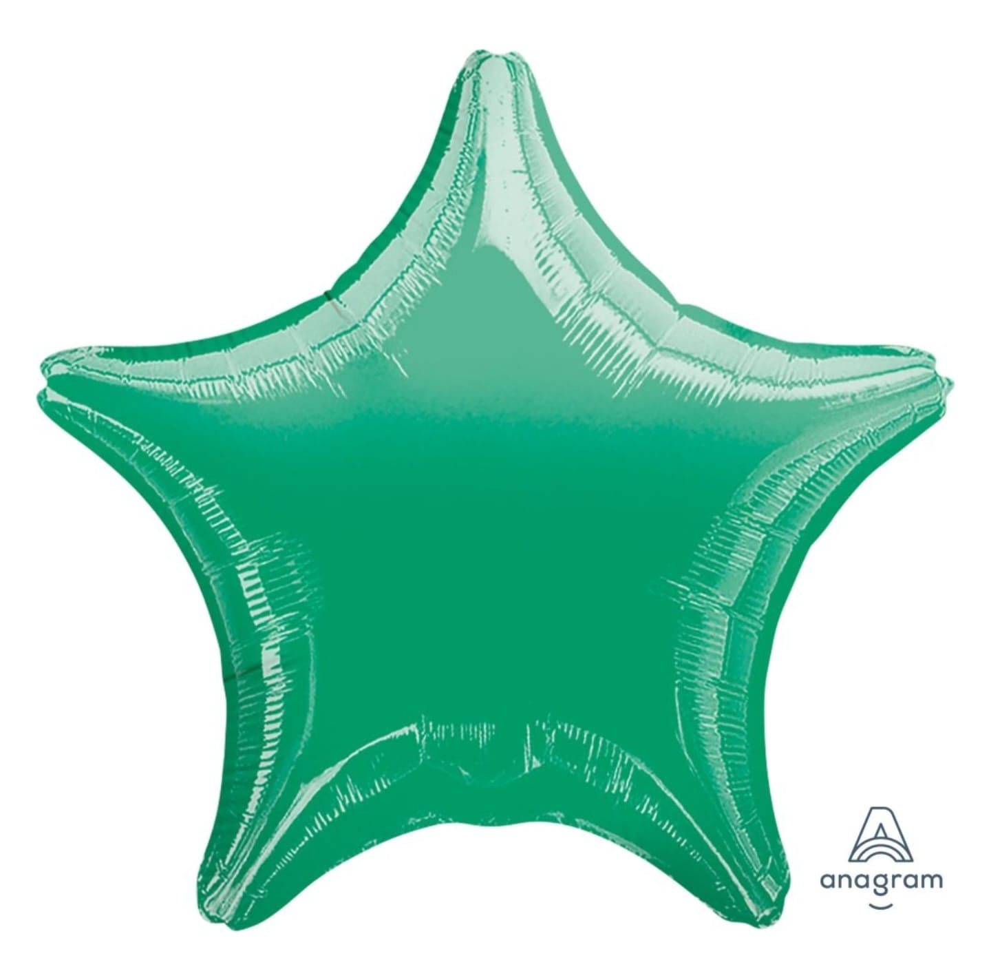 Green star-shaped balloon