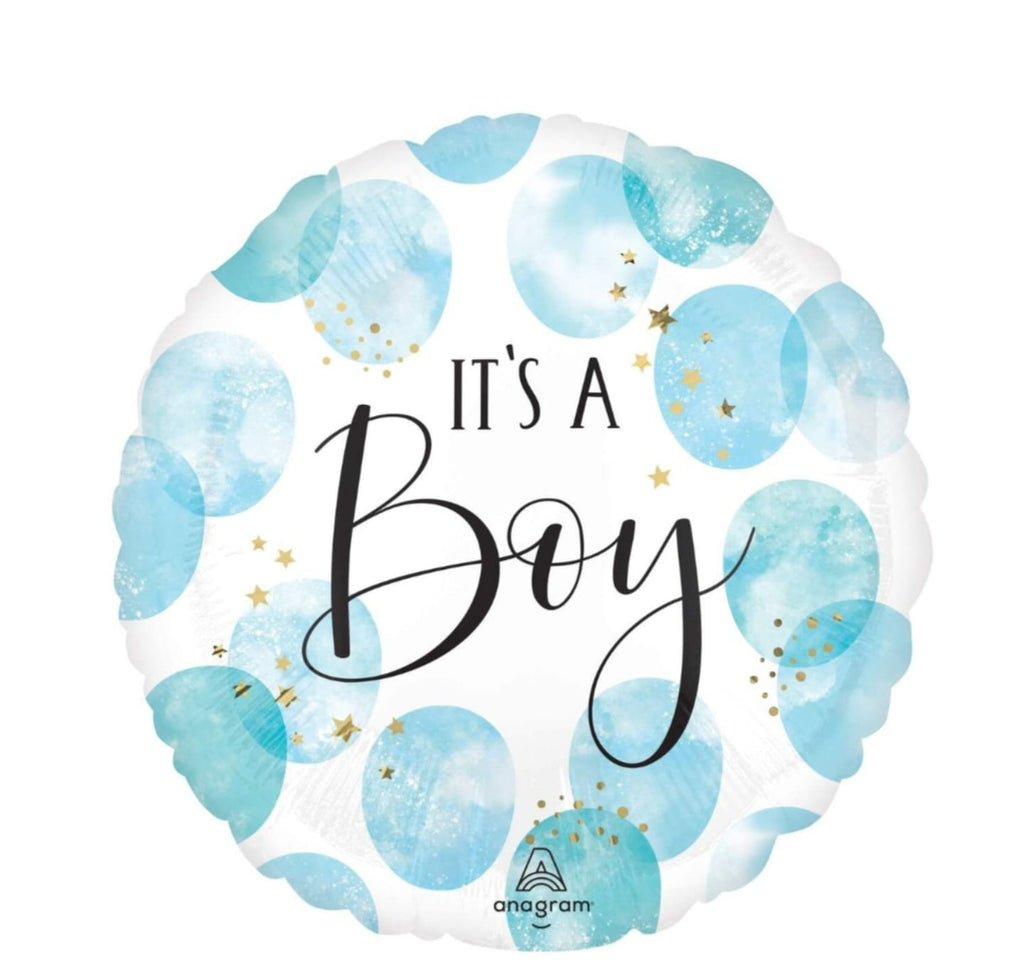 It's a Boy Blue Foil Balloon – 18" Baby Boy Announcement