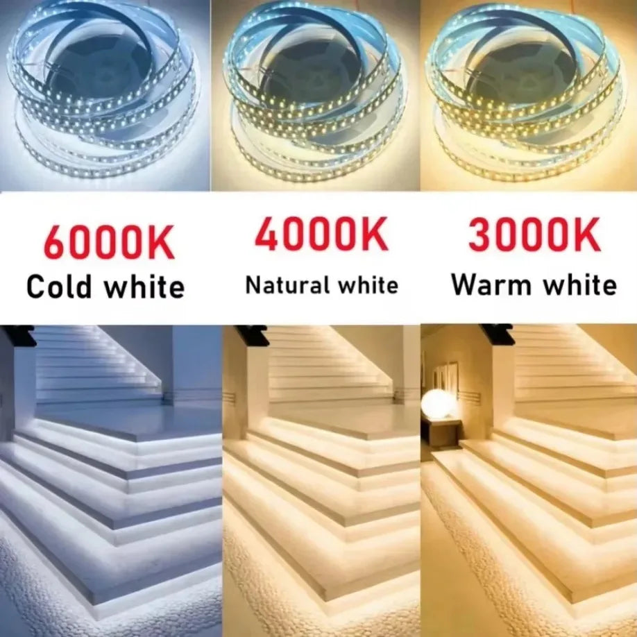 LED strip lights of different color 