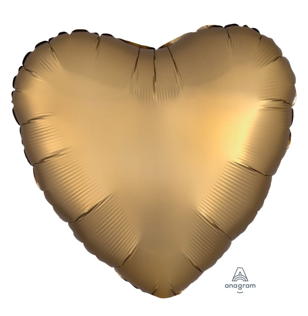 Gold heart-shaped balloon 