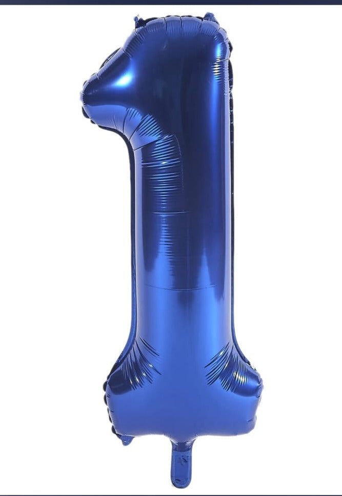 Blue number 1 balloon 