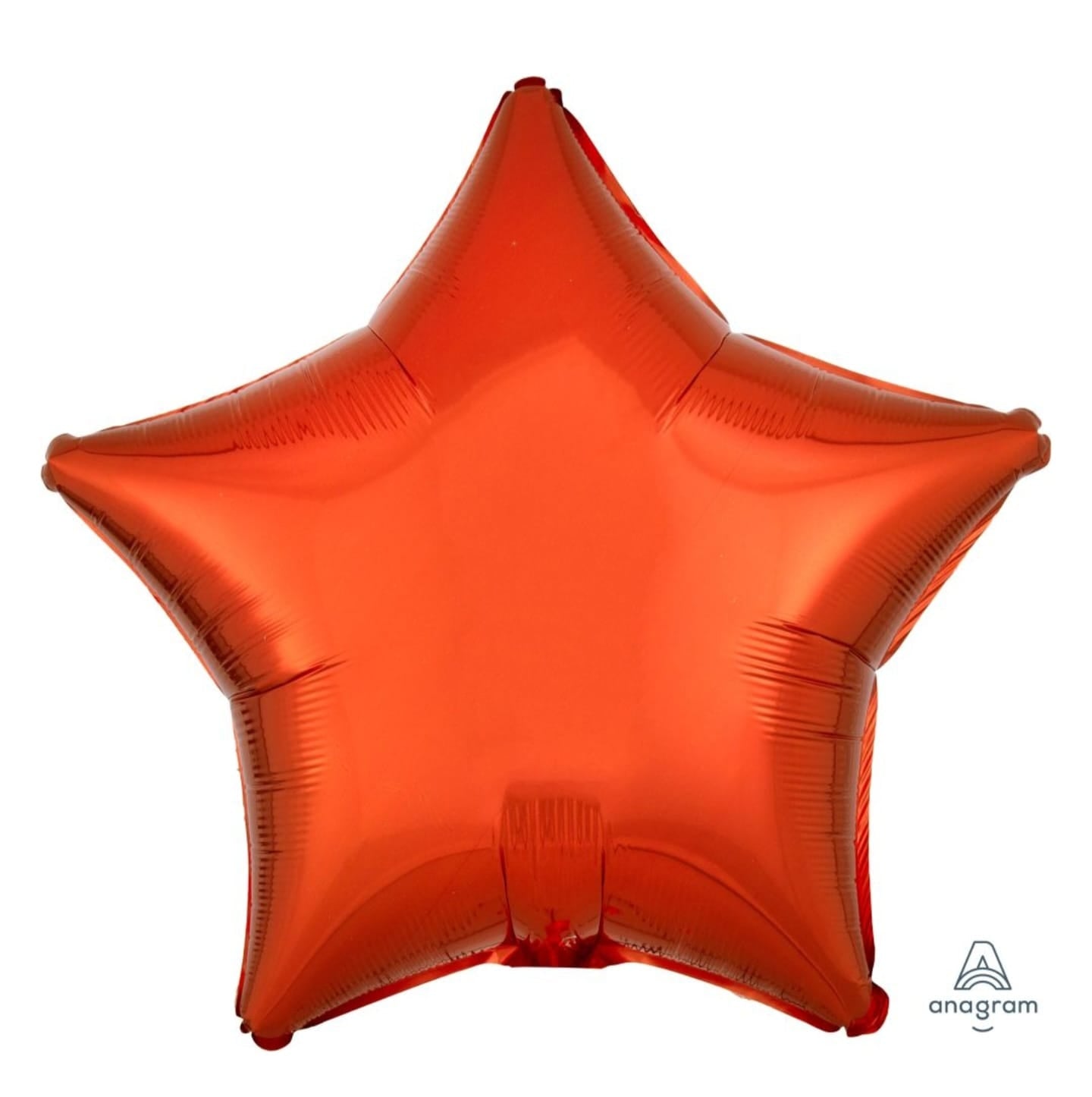 Orange star-shaped balloon