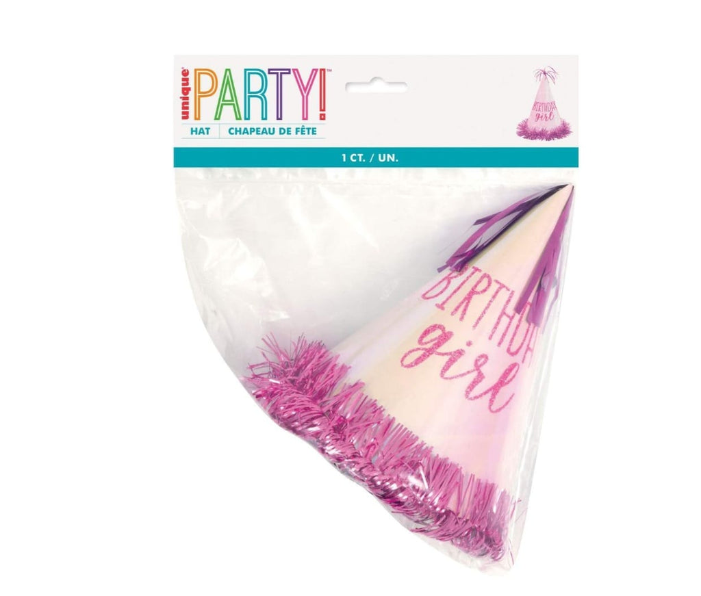 Party hat with 'Birthday Girl' text 
