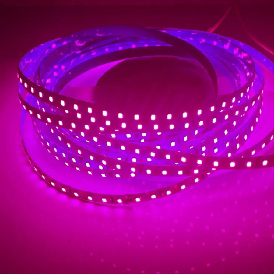 LED strip light in pink color
