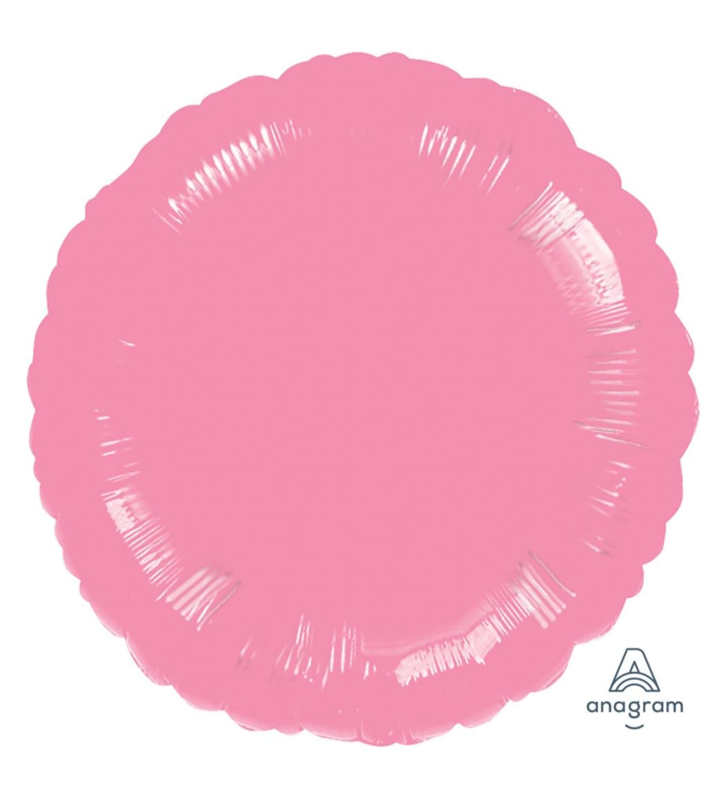 Pink round foil balloon