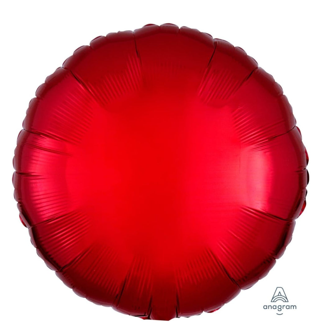 Red round foil balloon 