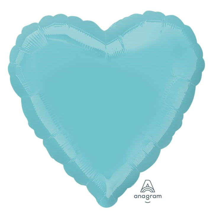 18-inch robin's egg blue heart-shaped balloon