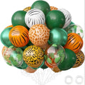Jungle Safari Balloon Set – 40pc Latex Balloons | Sage & Olive Green