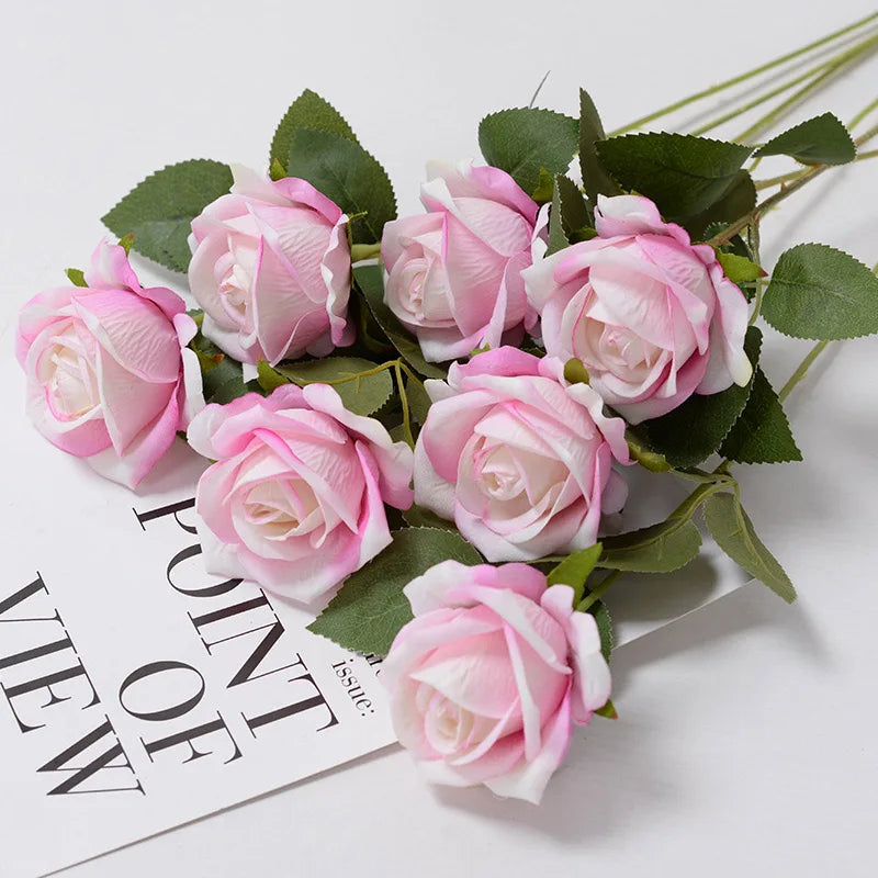 Silk Artificial Roses — Realistic Faux Rose Flowers for Weddings & Décor