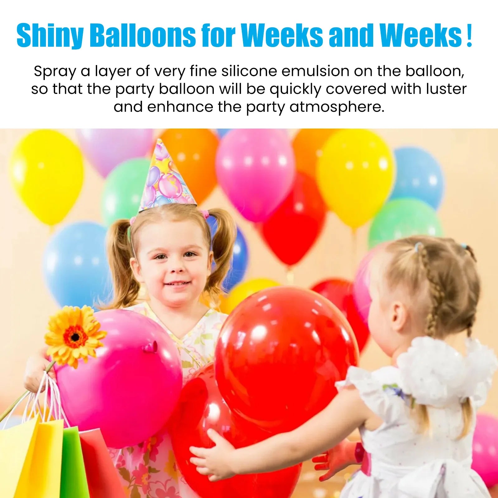 Balloon High Shine Gloss Spray – Latex Balloon Brightener & Polish (100ml)