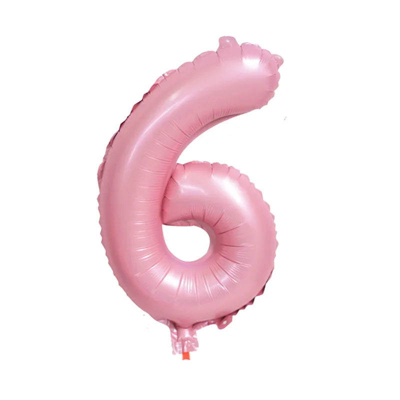 32" Giant Number Foil Balloon — Pink & Blue for Birthdays & Baby Showers