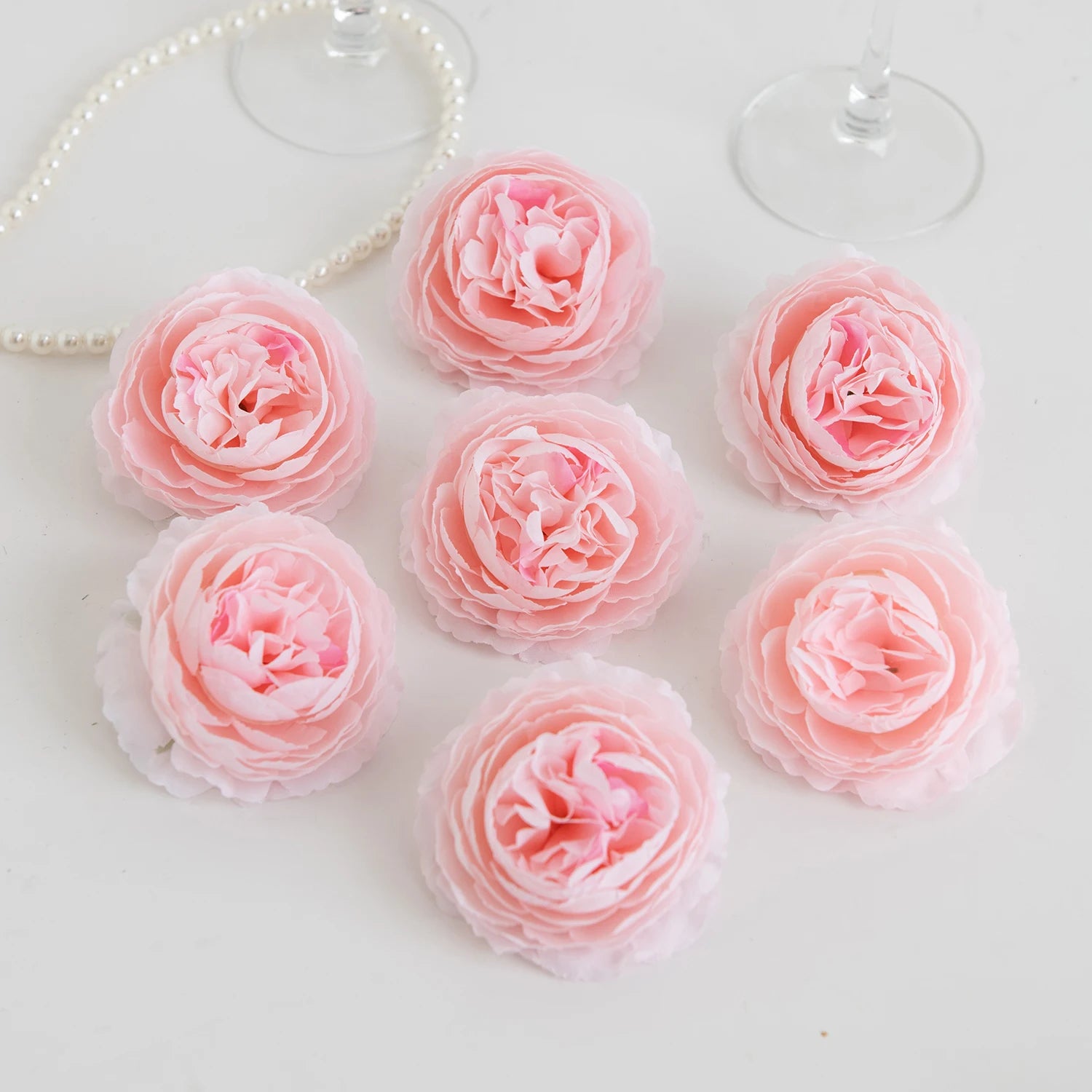 Silk Peony Artificial Flowers – Heads or Stems | 10 & 20 Pcs | Wedding & Home Decor