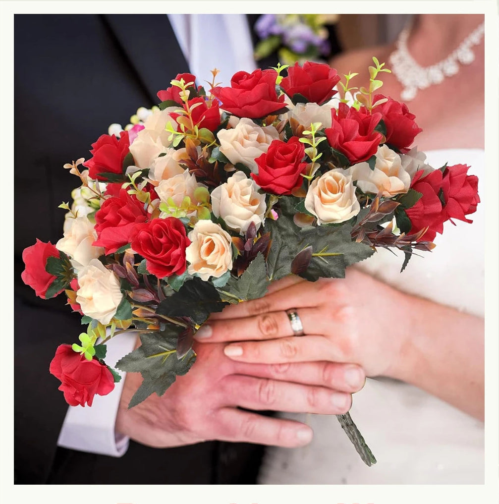 Mini Silk Rose Heads | 4cm Bulk Artificial Flowers for Weddings, Wreaths & DIY Crafts