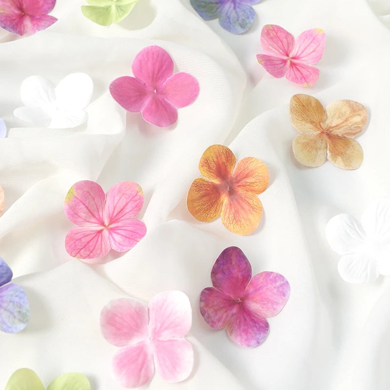 Silk Artificial Hydrangea Petals – 50, 100 or 200 Pcs | 11 Colours | Wedding & Party Decor