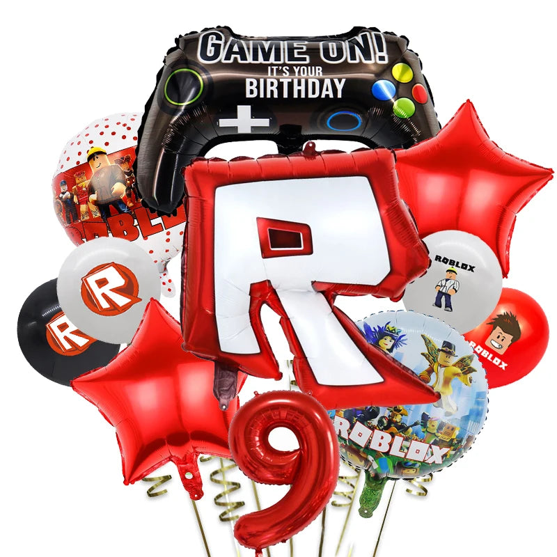 Roblox Themed Balloon Party Set | Kids Birthday Decoration Kit
