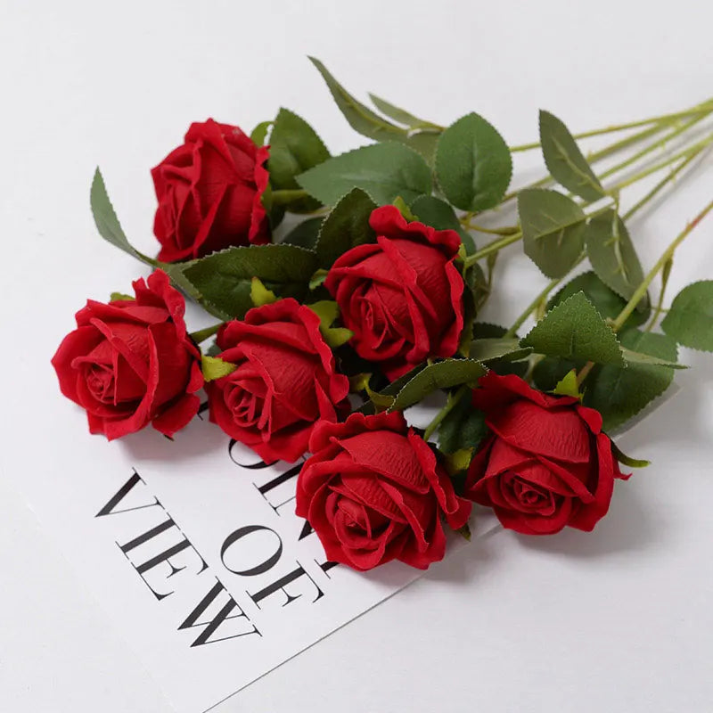 Silk Artificial Roses — Realistic Faux Rose Flowers for Weddings & Décor
