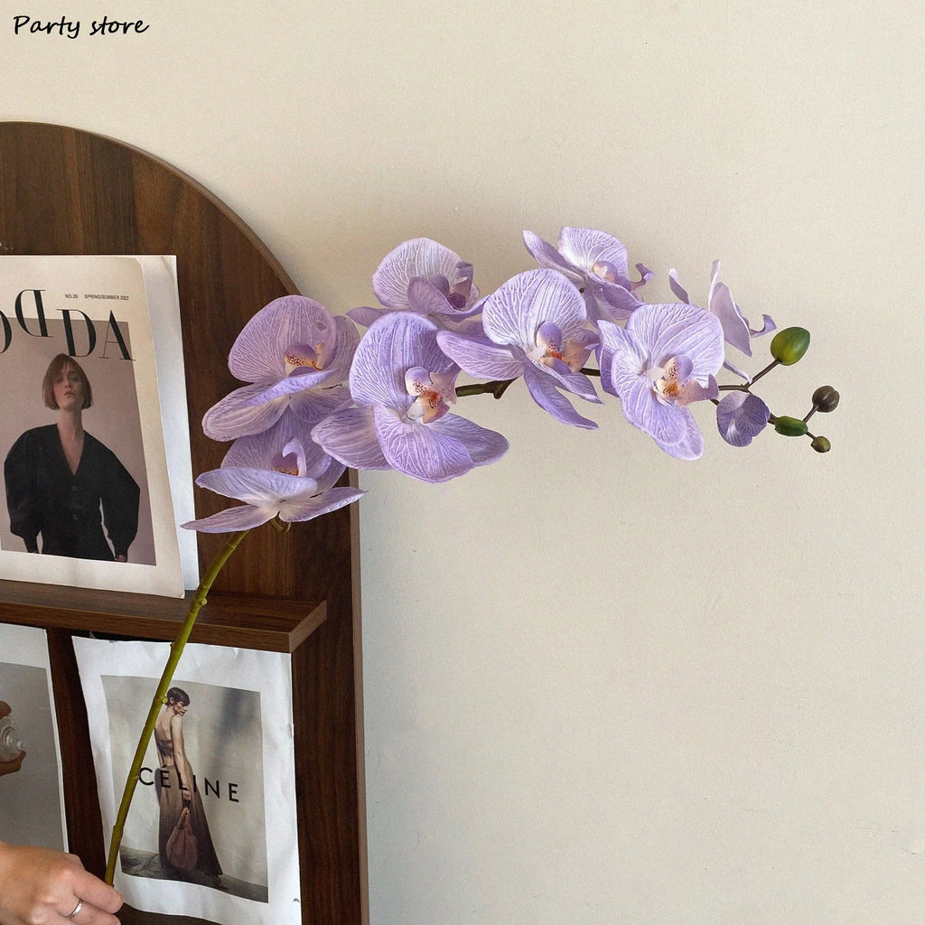 Artificial Butterfly Orchid Silk Flowers – 9 Heads | Wedding & Home Decor