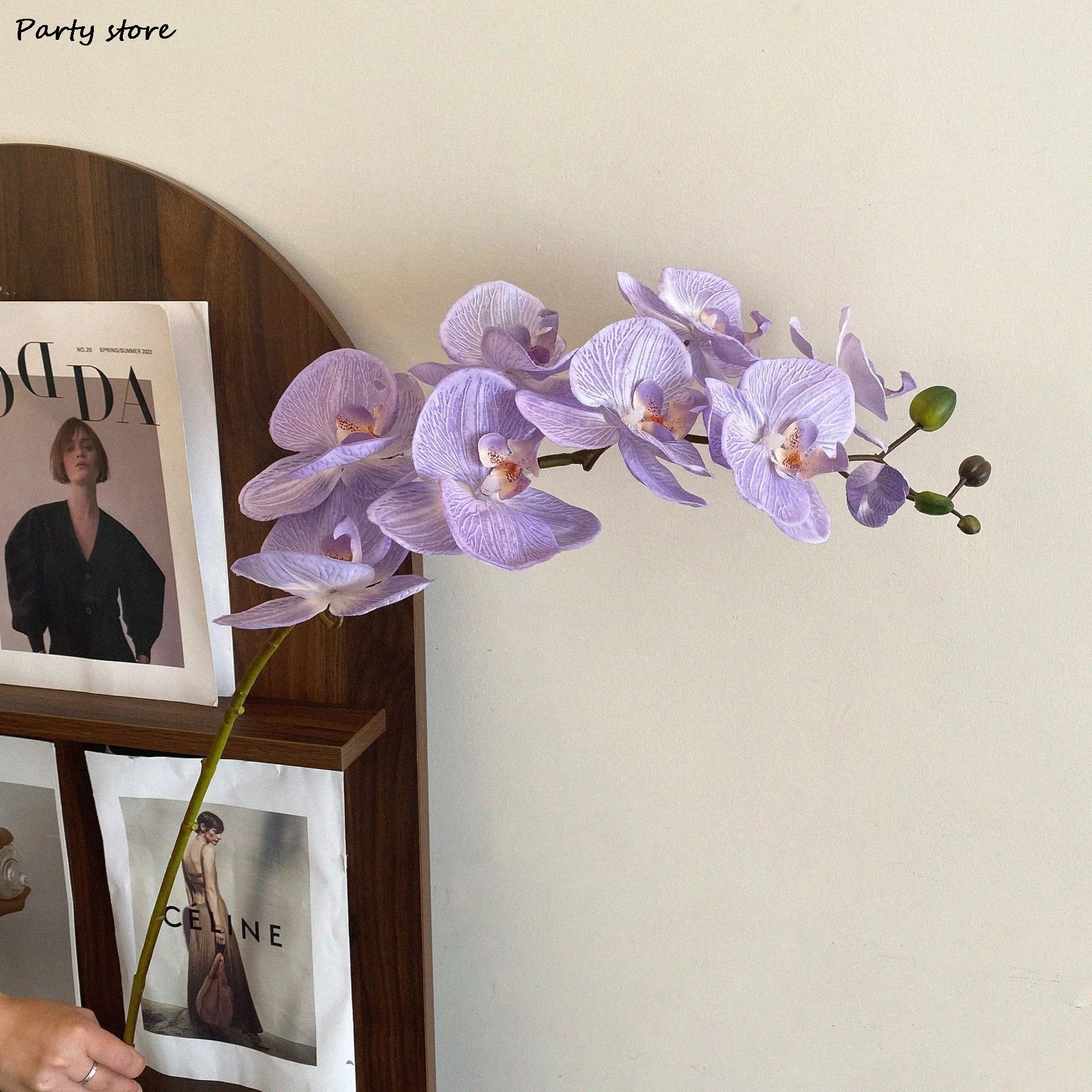 Artificial Butterfly Orchid Silk Flowers – 9 Heads | Wedding & Home Decor