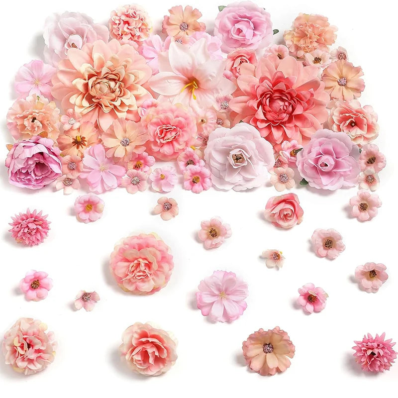 Silk Dahlia Flower Heads – Pack of 20 | Wedding & Party Décor
