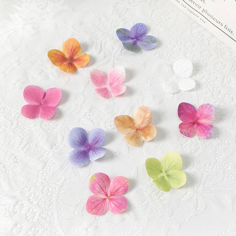 Silk Artificial Hydrangea Petals – 50, 100 or 200 Pcs | 11 Colours | Wedding & Party Decor
