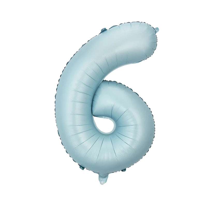 32" Giant Number Foil Balloon — Pink & Blue for Birthdays & Baby Showers