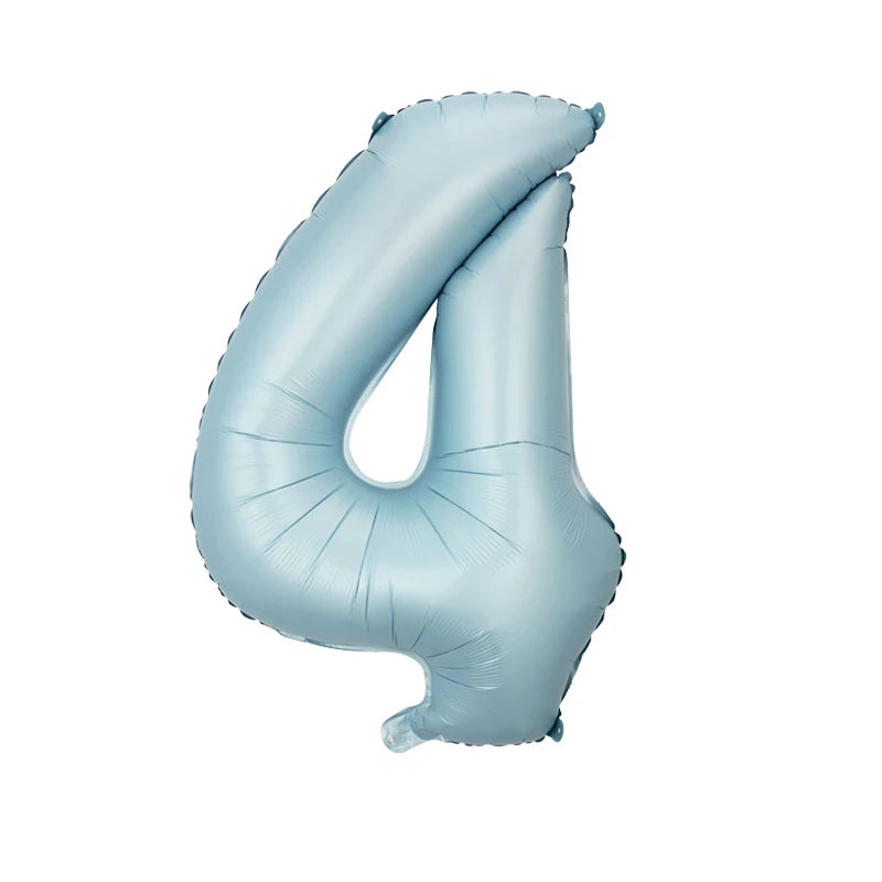 32" Giant Number Foil Balloon — Pink & Blue for Birthdays & Baby Showers