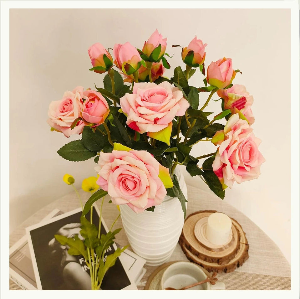 Mini Silk Rose Heads | 4cm Bulk Artificial Flowers for Weddings, Wreaths & DIY Crafts