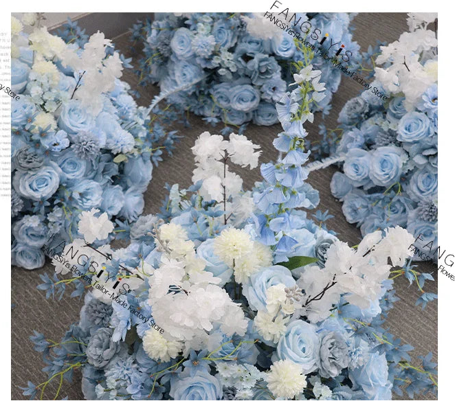 Silk Rose & Delphinium Flower Ball Centerpiece | Wedding & Event Décor