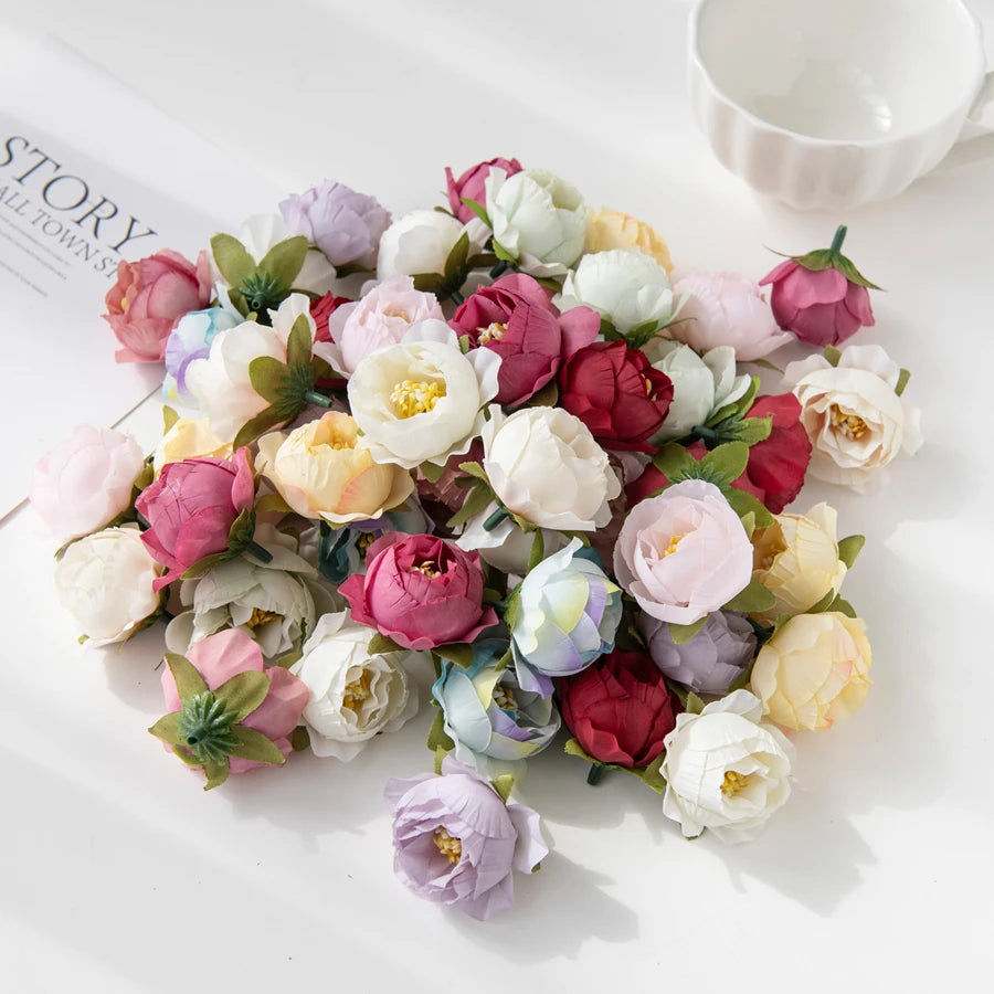 Silk Peony Flower Heads | Bulk Artificial Flowers for Weddings, Wreaths & Home Décor