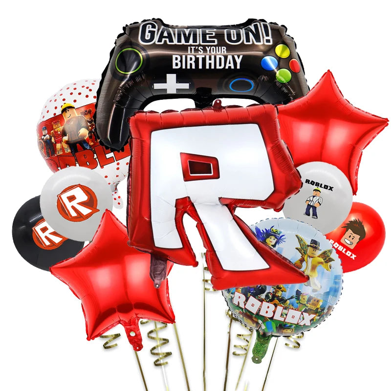 Roblox Themed Balloon Party Set | Kids Birthday Decoration Kit
