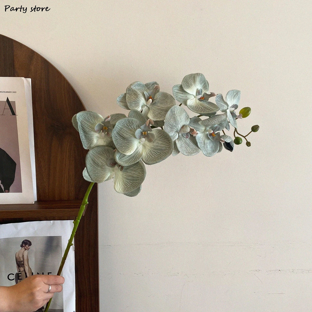 Artificial Butterfly Orchid Silk Flowers – 9 Heads | Wedding & Home Decor