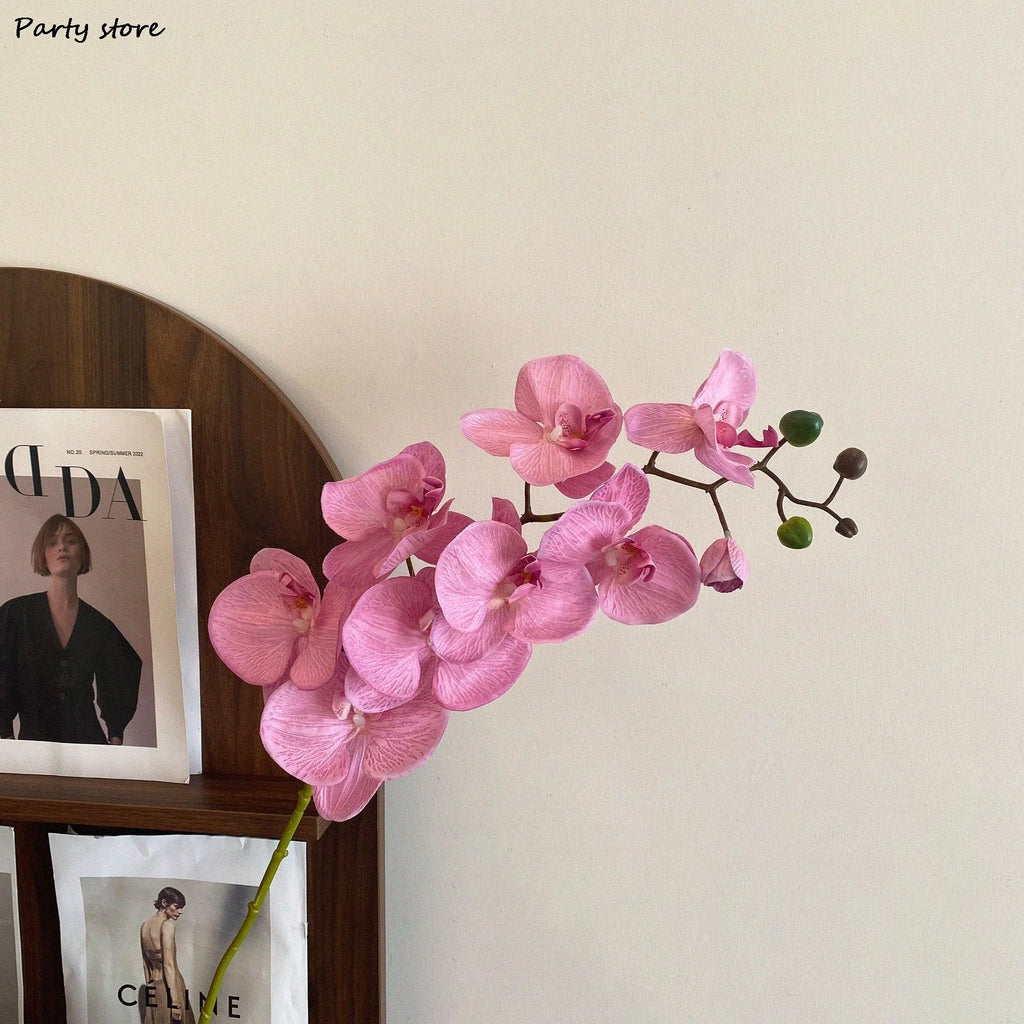 Artificial Butterfly Orchid Silk Flowers – 9 Heads | Wedding & Home Decor