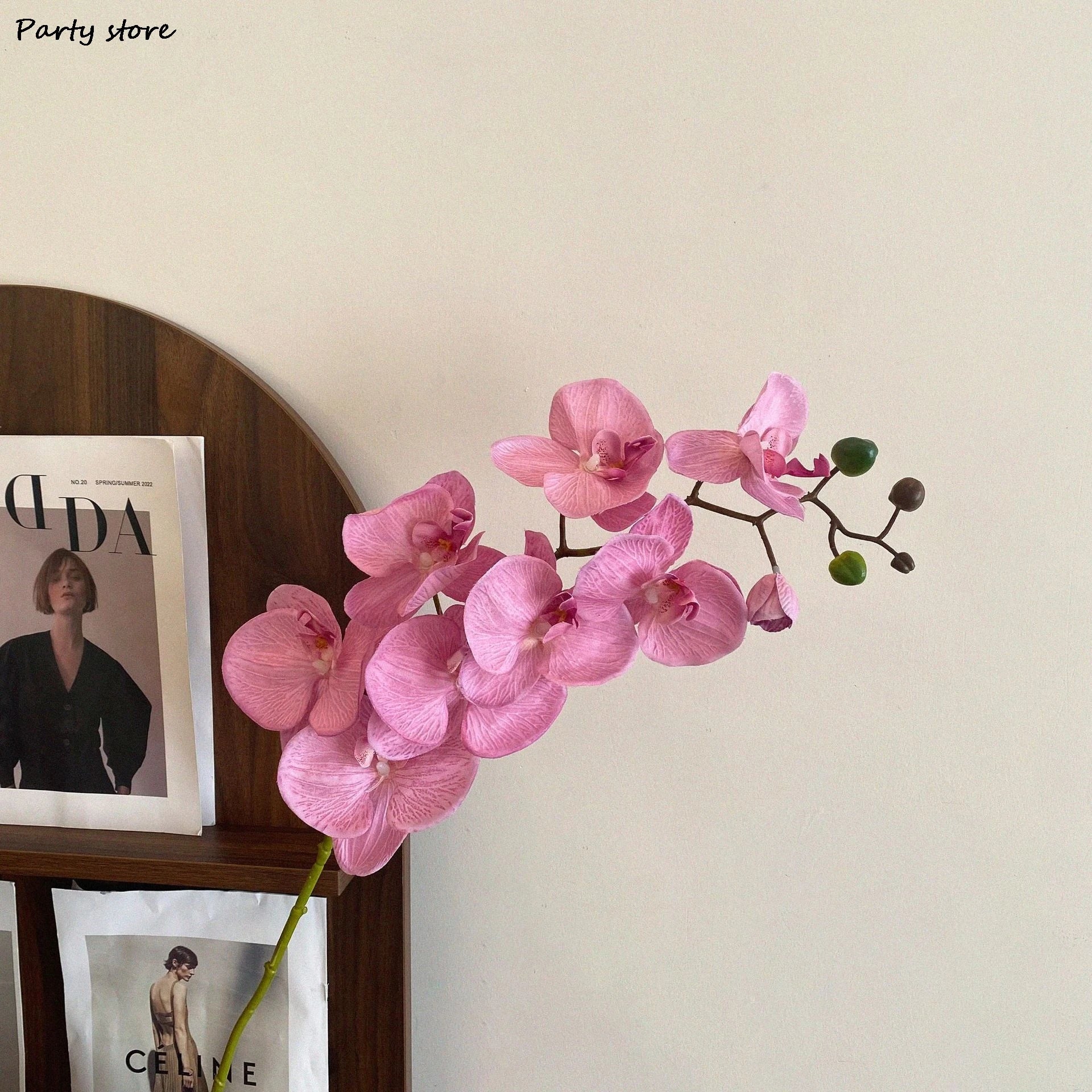 Artificial Butterfly Orchid Silk Flowers – 9 Heads | Wedding & Home Decor