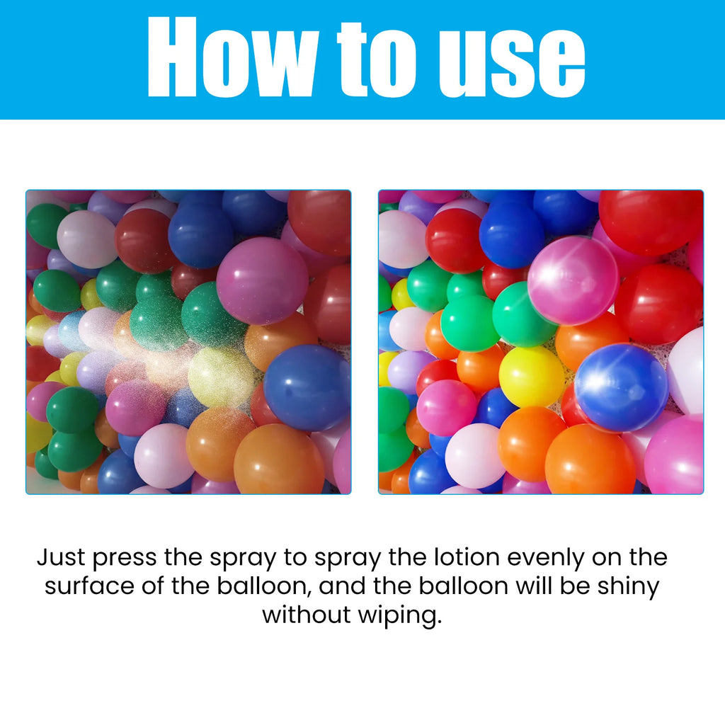 Balloon High Shine Gloss Spray – Latex Balloon Brightener & Polish (100ml)