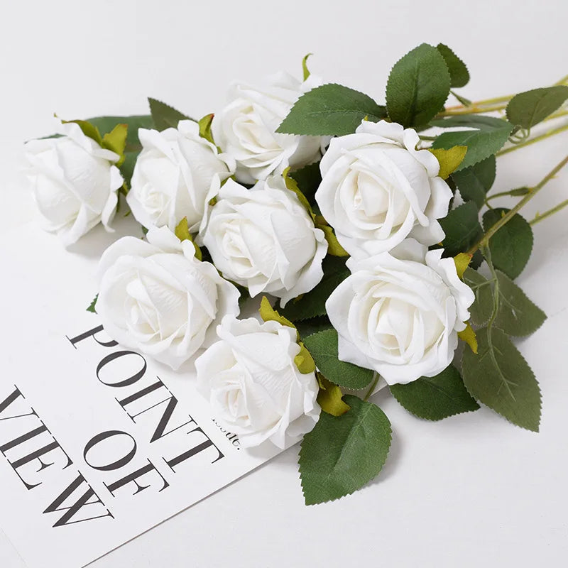 Silk Artificial Roses — Realistic Faux Rose Flowers for Weddings & Décor